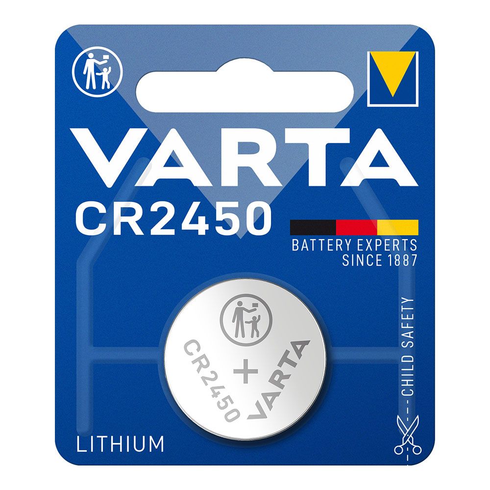 Micro pila de botón litio cr2450 3 v ø24,5 x 5,0 mm blister