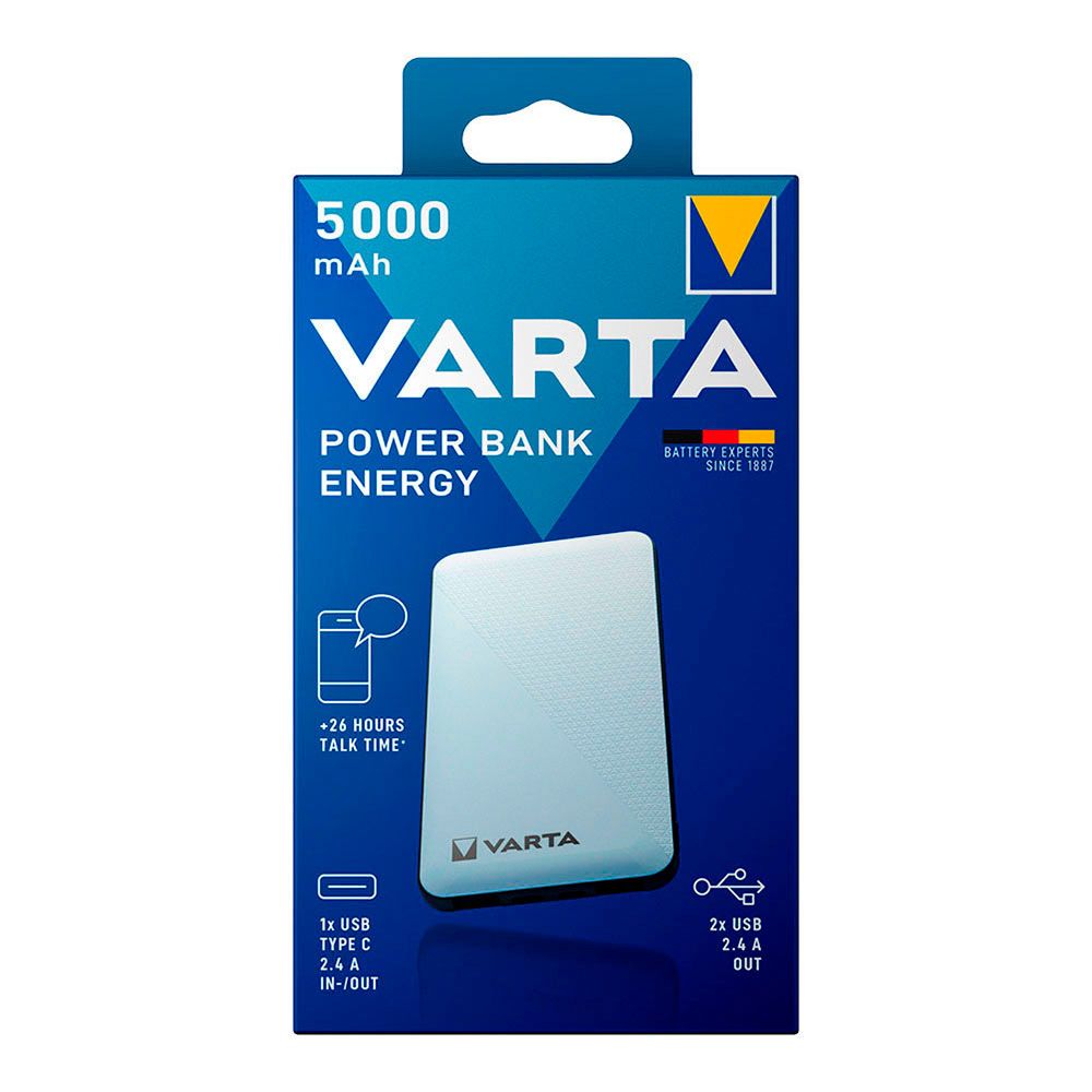 Power bank energy 5.000 mah 74 x 11 x 138 mm