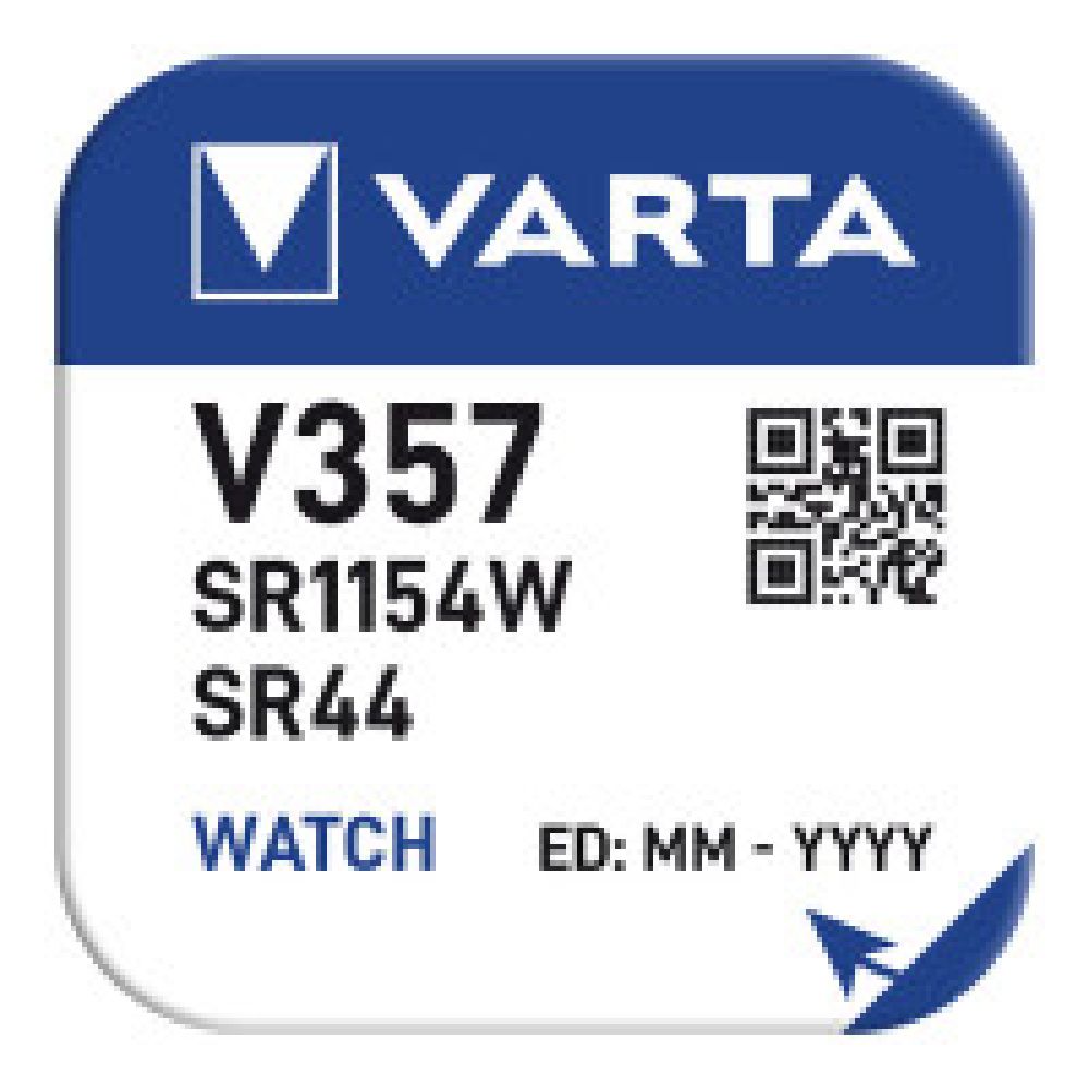 Micro pila de botón silver sr44 - v357 1,55 v ø11,6 x 5,4 mm watch blister