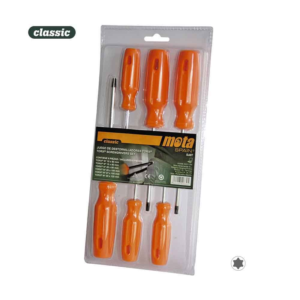 Destornilladores de carbono torx, juego de 6 piezas