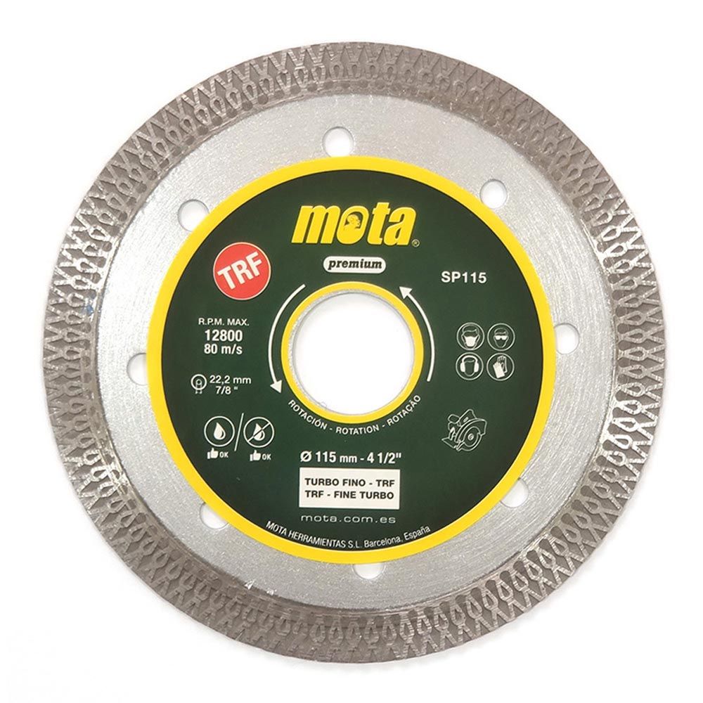 Disco diamantado turbo fino trf ø115 mm