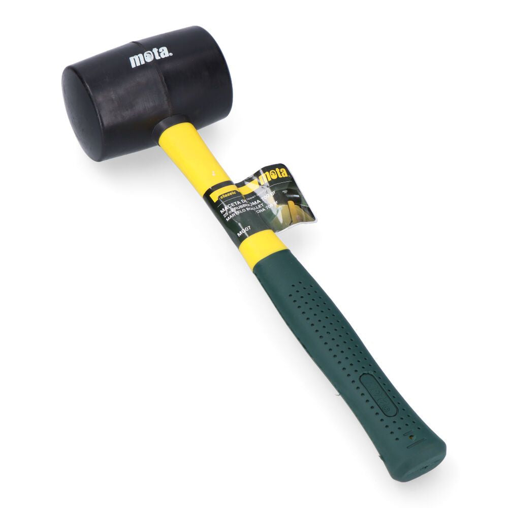 Maza de goma con mango de fibra, 700 g