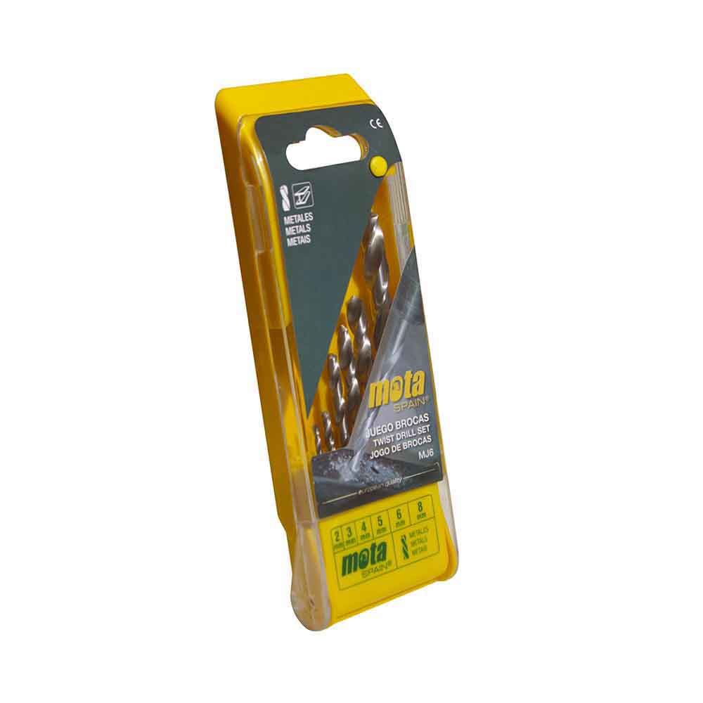 Brocas para metal a.r, ø2,00 - ø8,00 mm, juego de 6 piezas