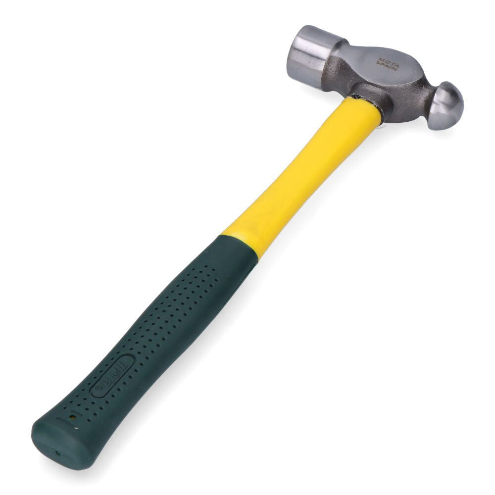 Martillo bolita pulido con mango de fibra de vidrio, 600 g