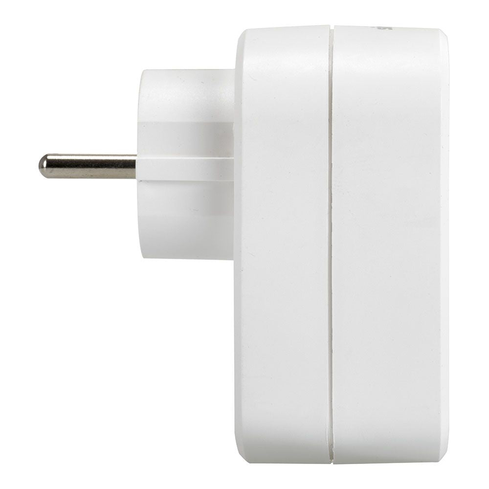 Adaptador combi 30 w usb a + c + 1 toma schuko, 16 a 250 v~, blanco