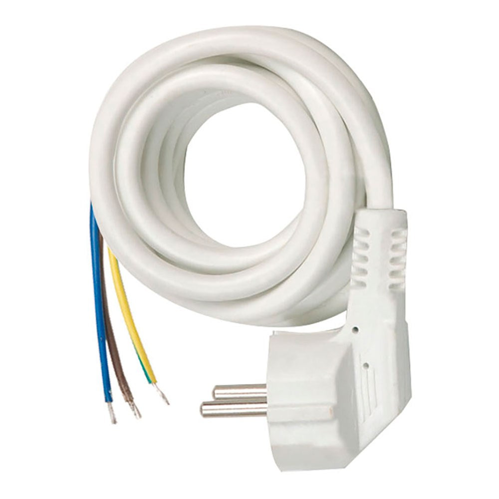 Cable h05vv-f 3g1mm² para base múltiple multifix, con clavija, blanco, 3 m, blister
