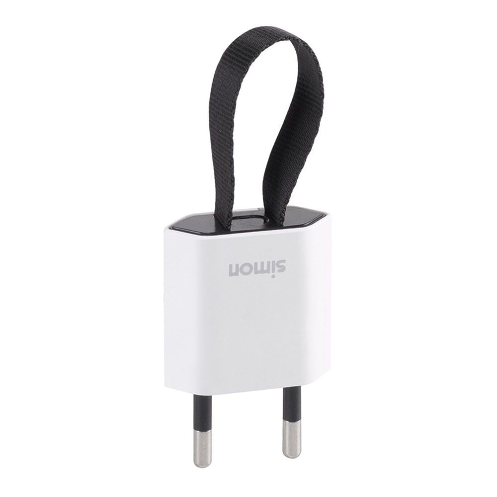 Clavija 2p+tt schuko salida frontal y lateral 10 a 250 v~ facil extracción blanca