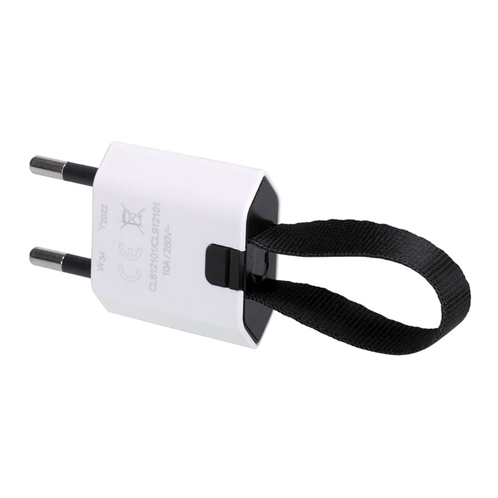 Clavija 2p+tt schuko salida frontal y lateral 10 a 250 v~ facil extracción blanca