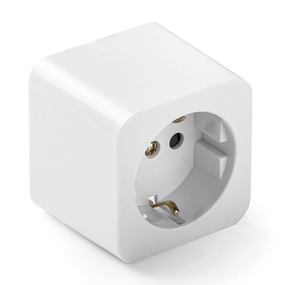 Base de superficie cuadrada tt 16a 250 v, blanca, retractilado
