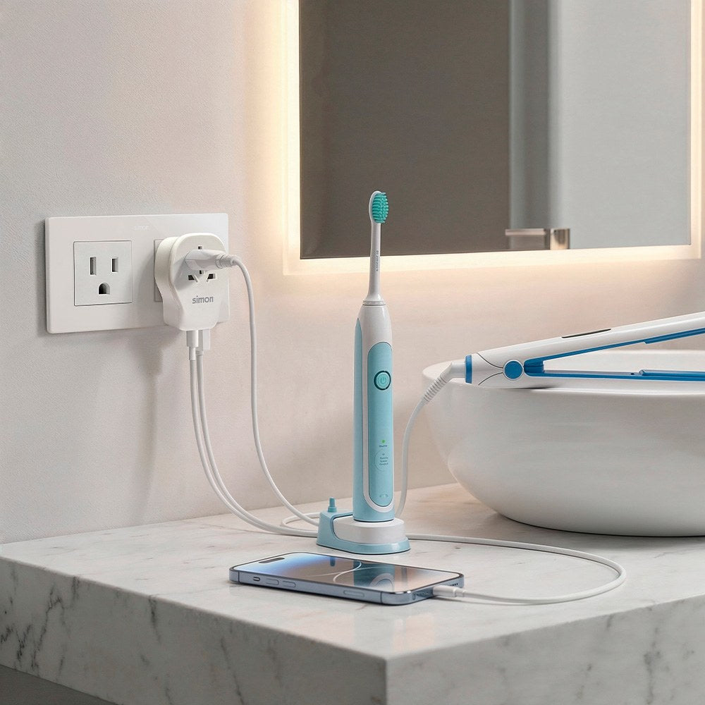 Adaptador de viaje universal para usa usb a + 2 usb c 20 w