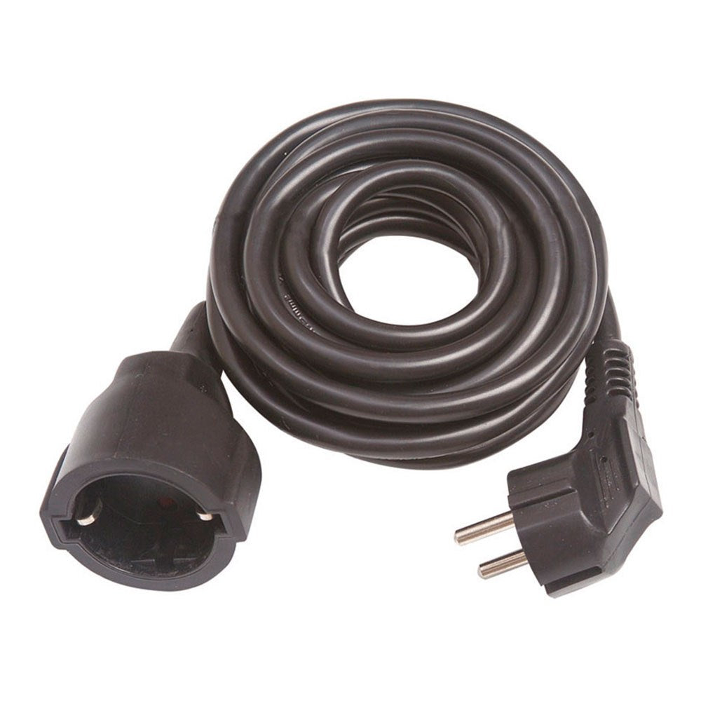 Prolongador con 1 toma, 16a 250v~, ip20, cable h05vv-f 3g1,5mm², 3 m, negro