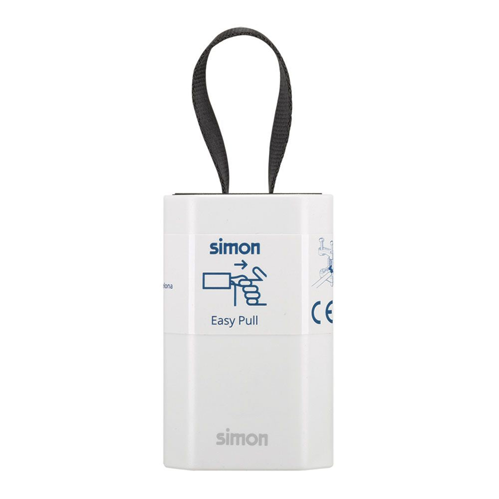 Base móvil 2p+tt schuko salida frontal 10 a 250 v~ facil extraccion blanca