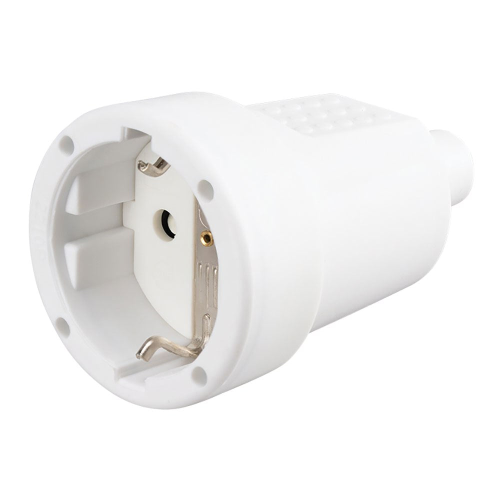 Base aérea goma schuko 2p+t 16a 250v~, blanca