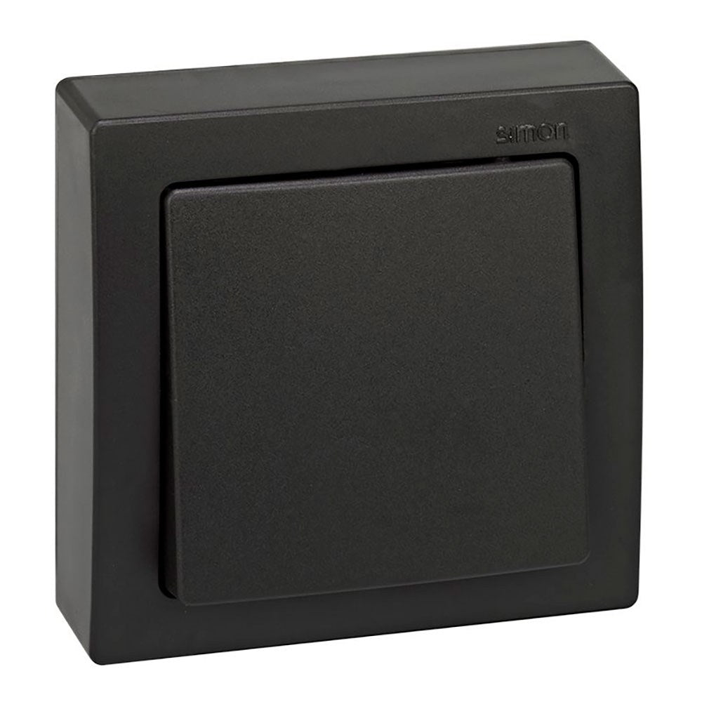 Conmutador superficie, 10ax 250v~, ip20, serie simon73 loft, grafito, retractilado