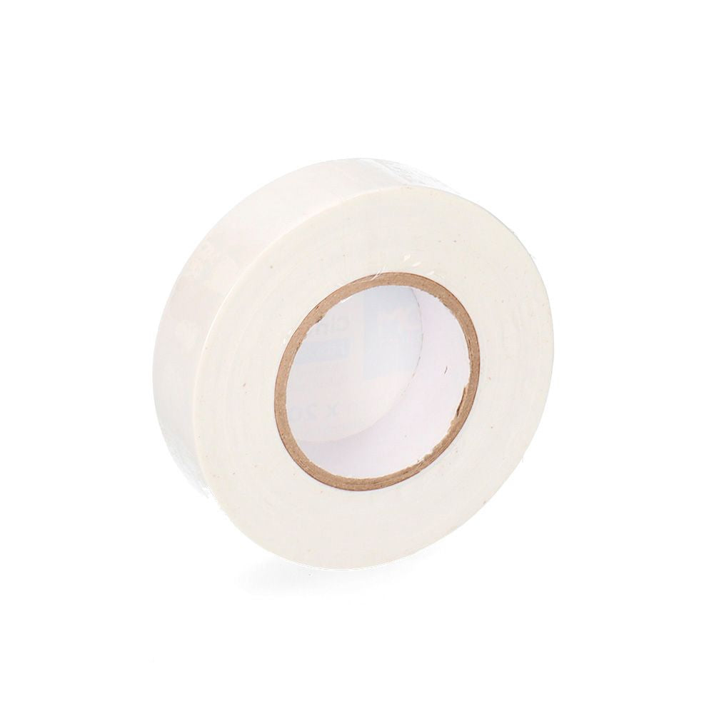 Cinta aislante calidad "supra" blanca 19 mm x 20 m