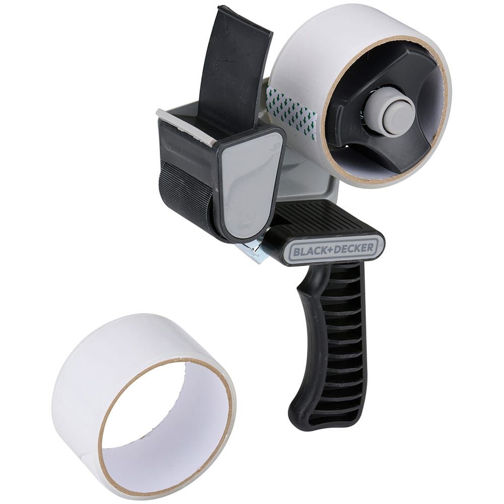 Dispensador cinta de embalaje + 2 rollos 48 mm x 15 m
