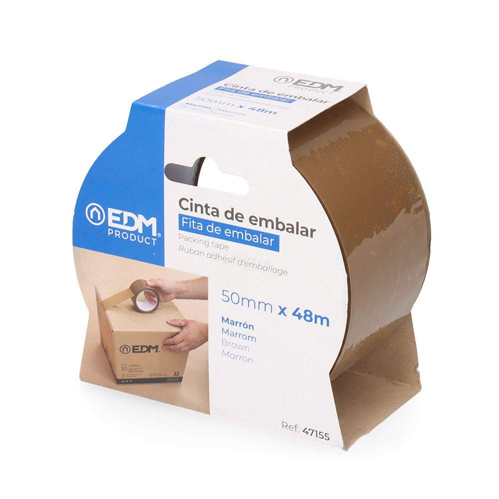 Cinta de embalar marrón 48 micras 50 mm x 48 m