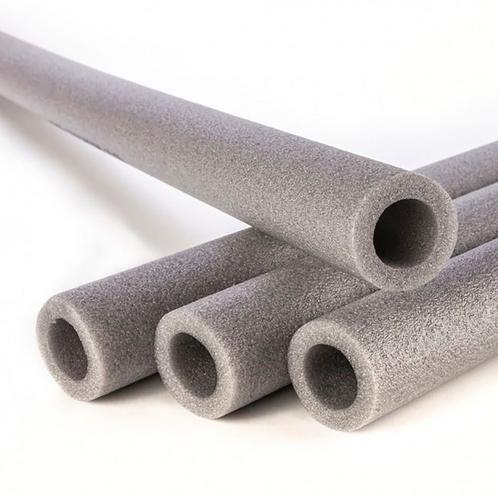 Coquilla polietileno 1 m gris espesor 10 mm, interior ø18 mm