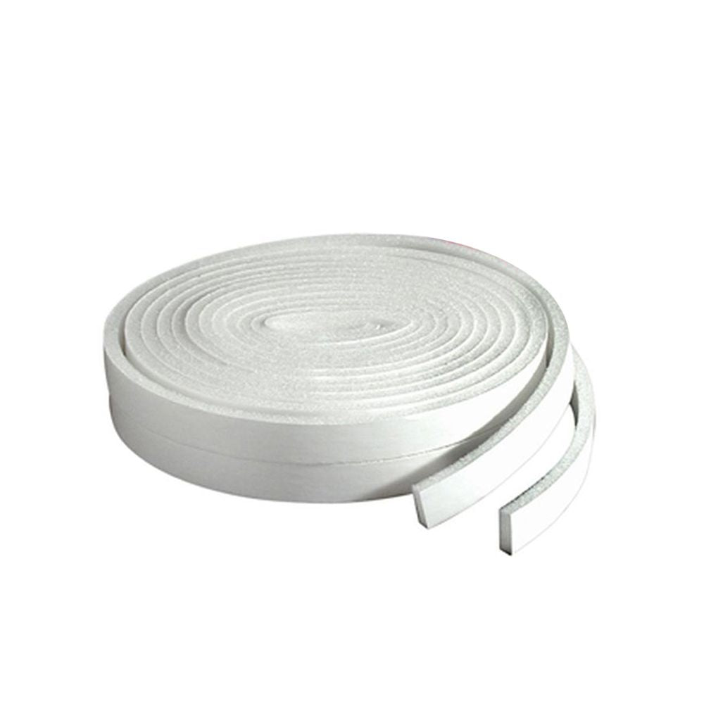 Burlete espuma blanco 12 mm x 10 m