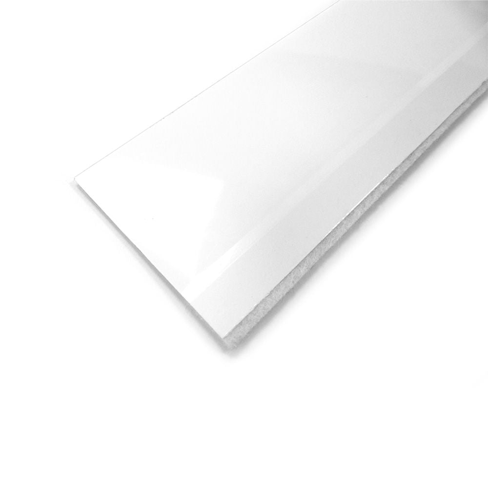 Burlete bajo puerta flexible blanco con fieltro 1 m