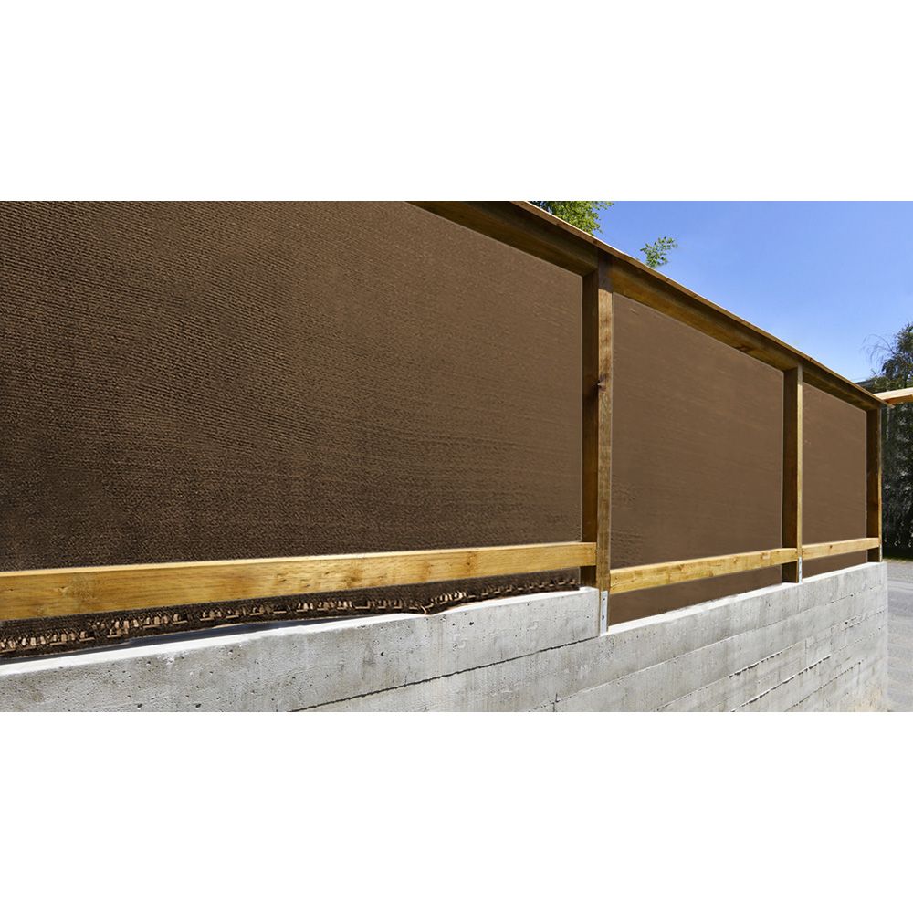 Malla de ocultacion premium marrón 1,5 x 5 m
