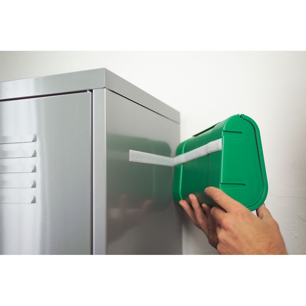 Cinta de gancho y bucle adhesiva blanca 20mm x 5 m