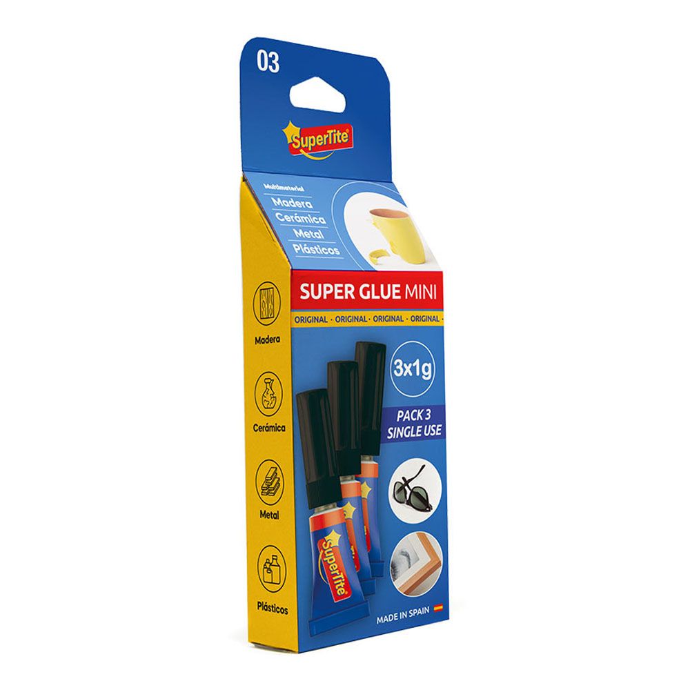 Adhesivo instantaneo blister 3 x 1 g