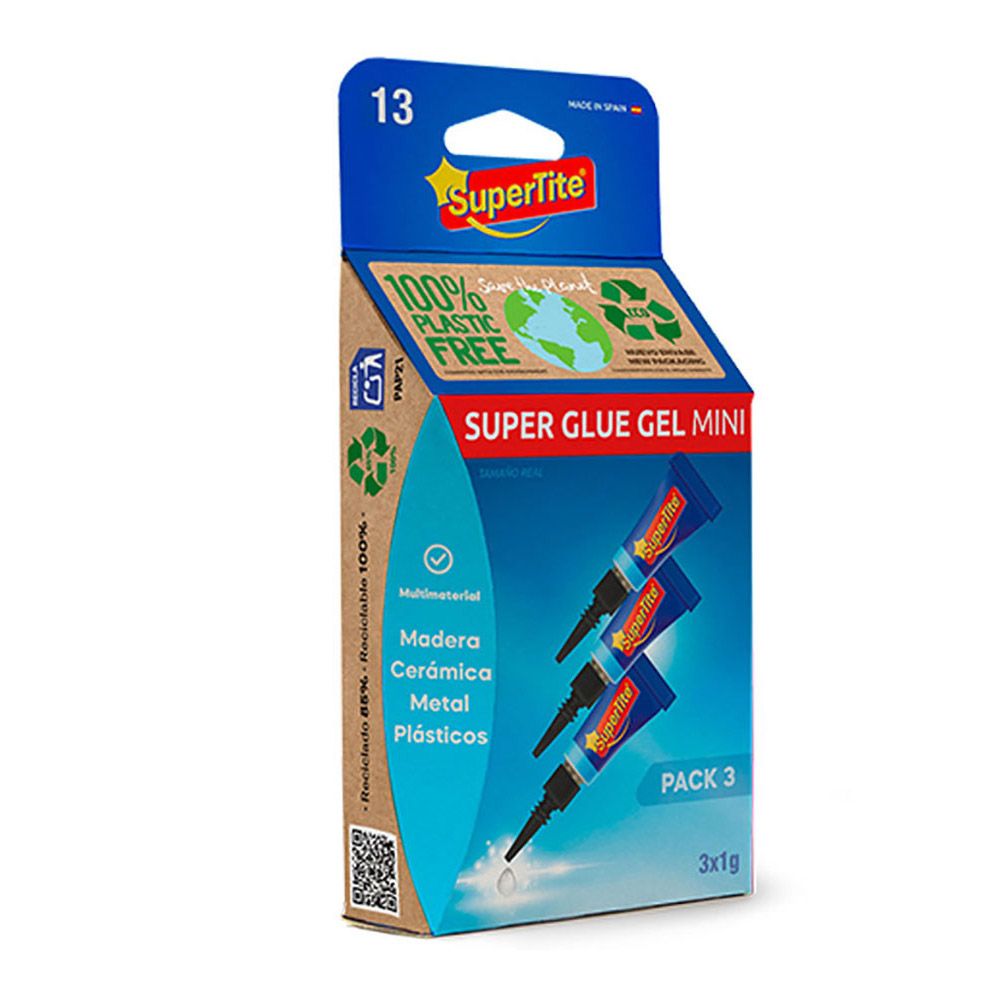 Adhesivo instantaneo gel blister 3 x 1 g