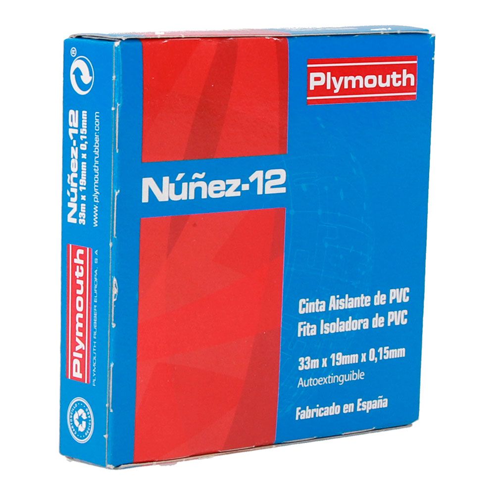 Cinta aislante eléctrica profesional pvc alta adhesión 19 mm x 33 m negra