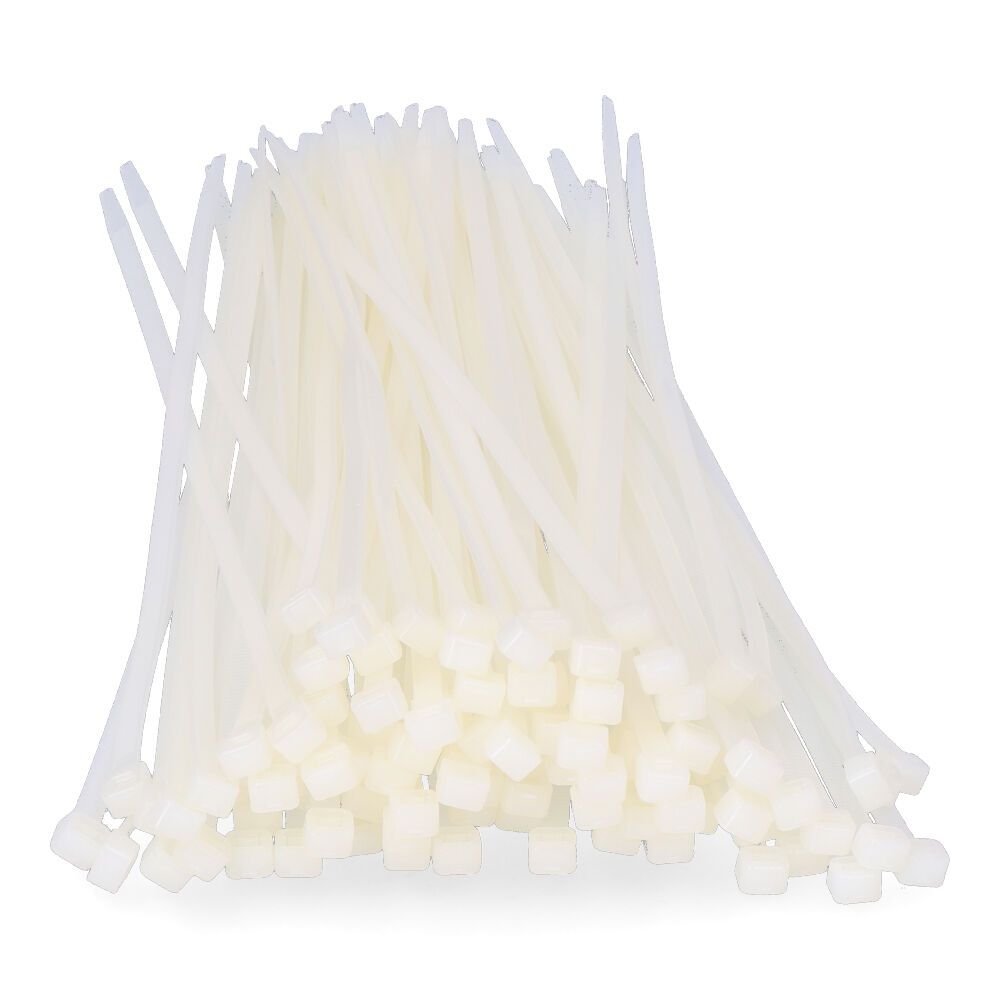 Bridas natural 8,0 x 550 mm nylon alta calidad (bolsa 100 unid.)