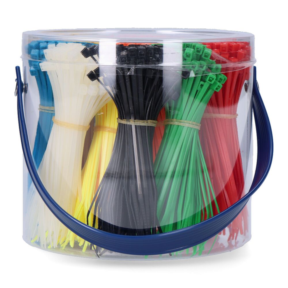 Bridas, nylon, alta calidad, 100 x 2,5 mm, 1000 uds, bote
