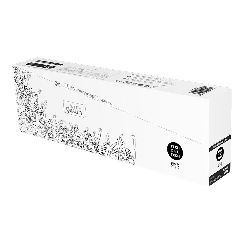 Pack ahorro 10 auriculares bsk con micrófono, blanco