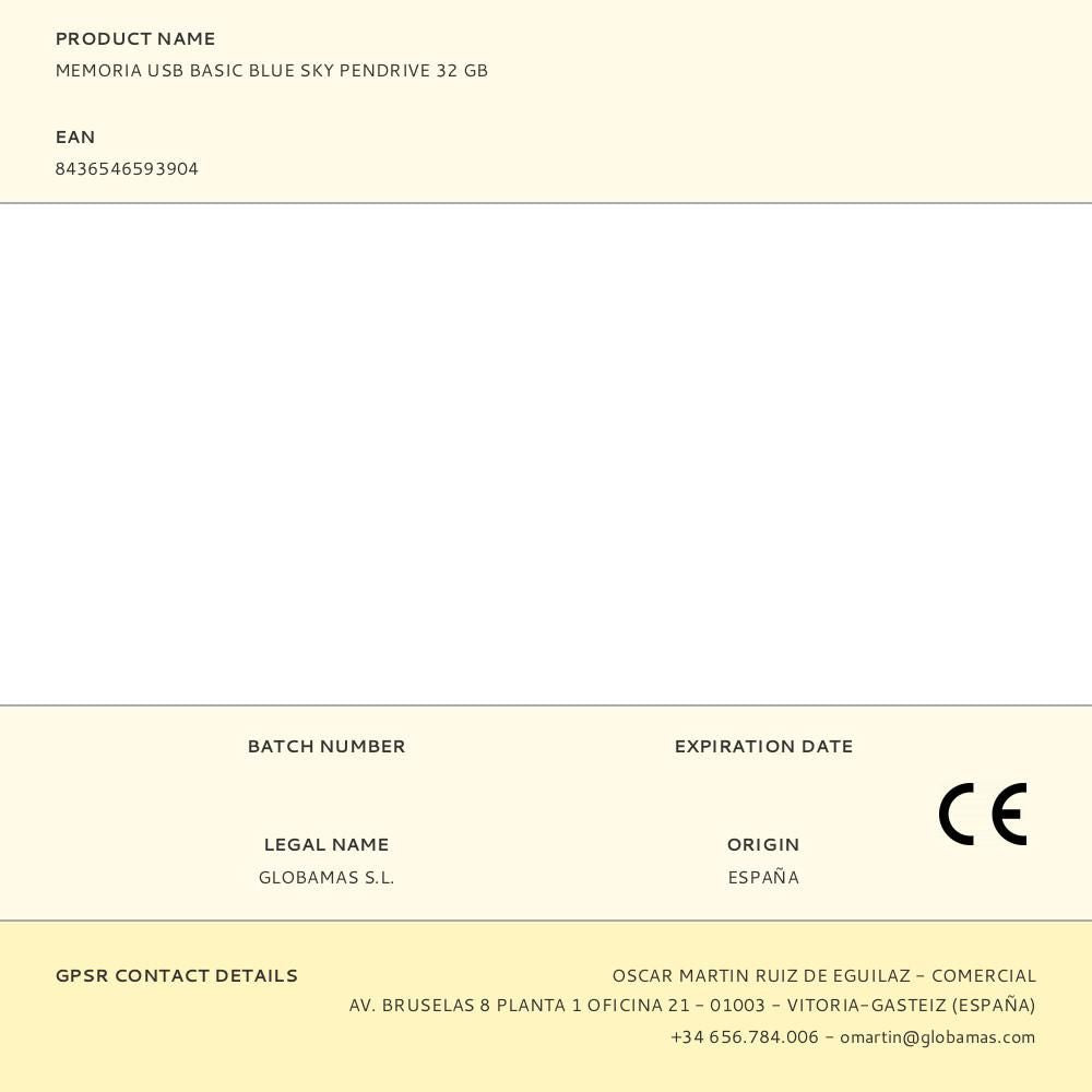 Memoria usb basic blue sky pendrive 32 gb