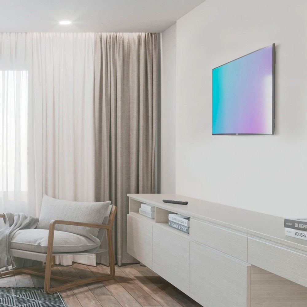 Soporte mural televisor, negro, fijo, de 19 a 48 pulg, carga máx. 25 kg