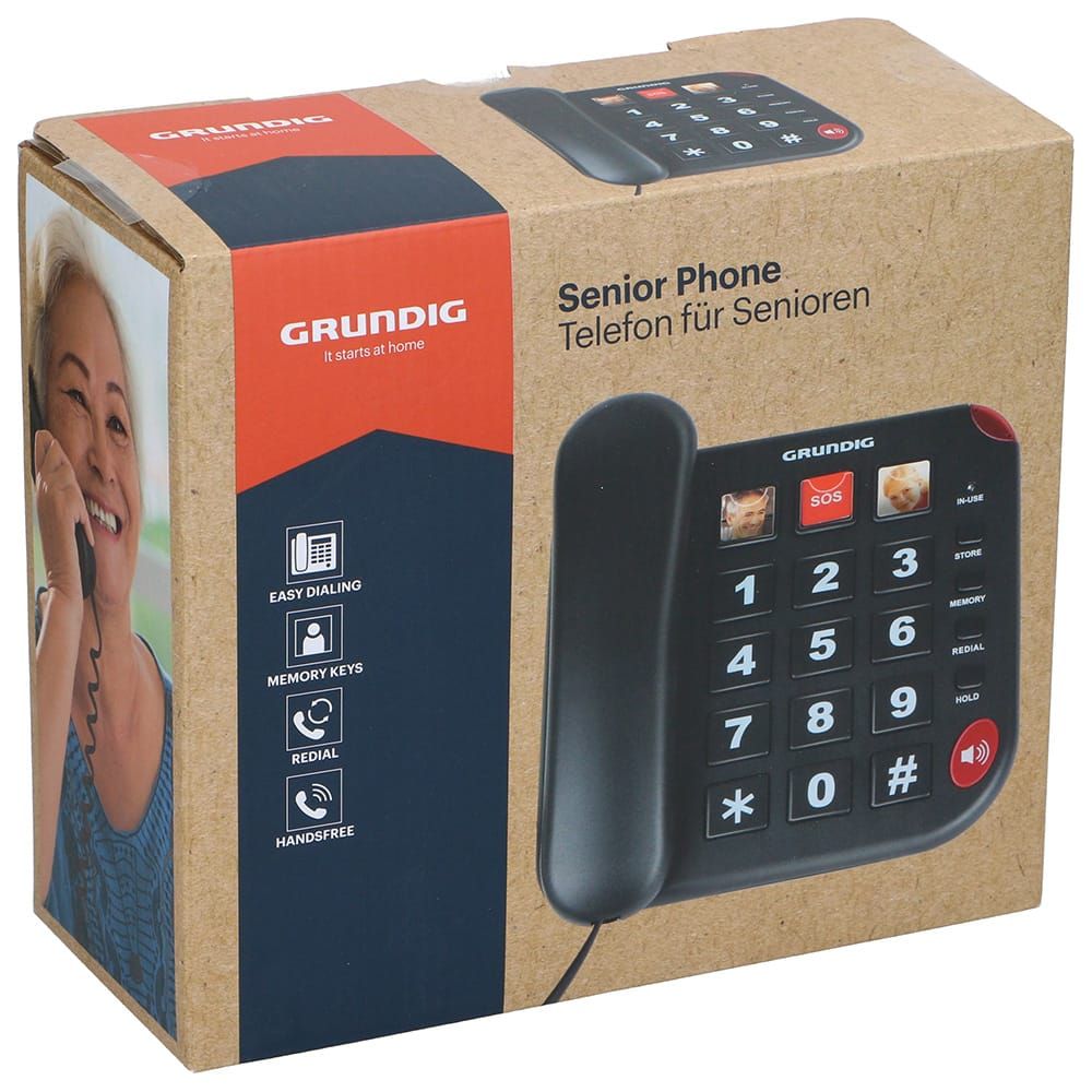 Teléfono senior 19 x 17,5 x 8 cm