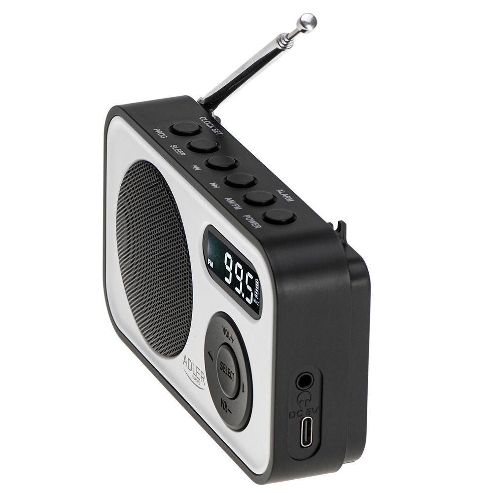 Radio digital pll am/fm ad 1906, 12,5 x 3 x 7,5 cm