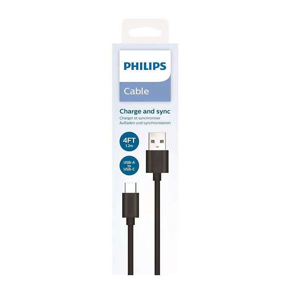 Cable usb-a a usb-c 1,2 m negro