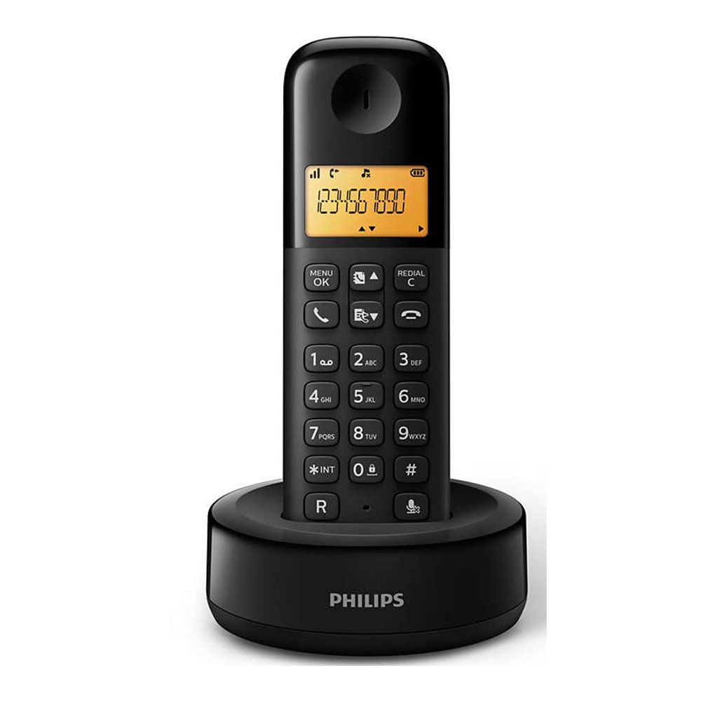Teléfono fijo inalámbrico d1601b/34 philips