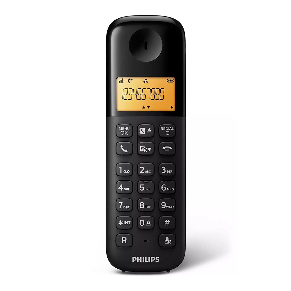 Teléfono fijo inalámbrico d1601b/34 philips