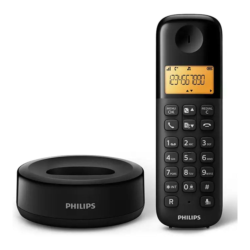 Teléfono fijo inalámbrico d1601b/34 philips
