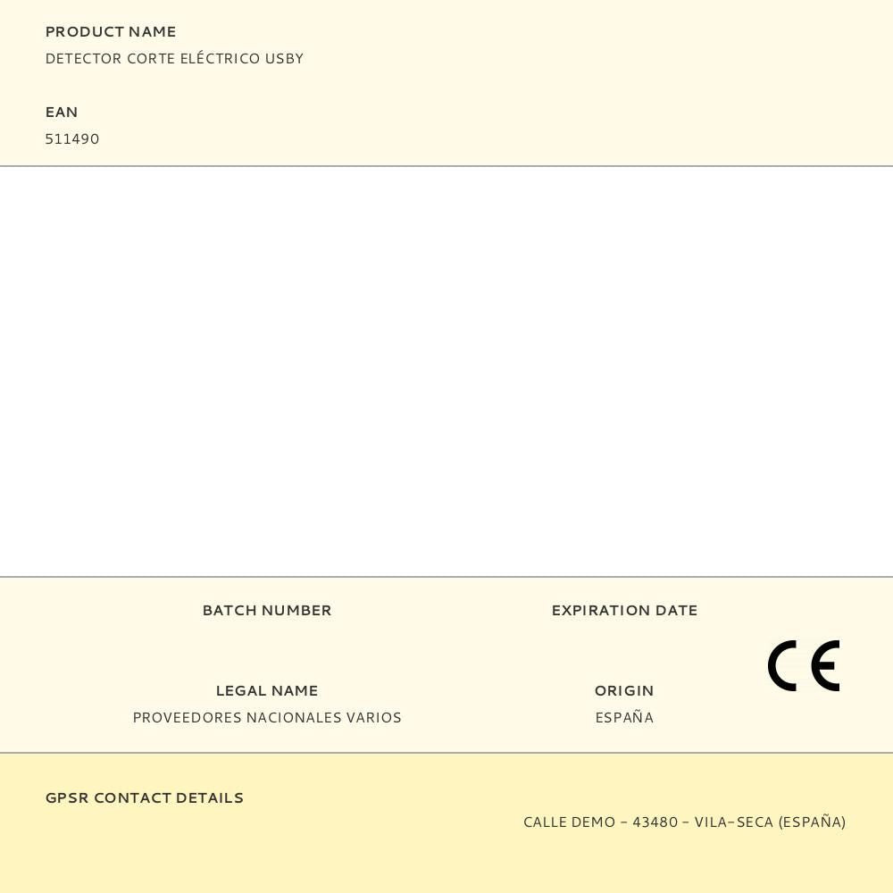 Detector corte eléctrico usby
