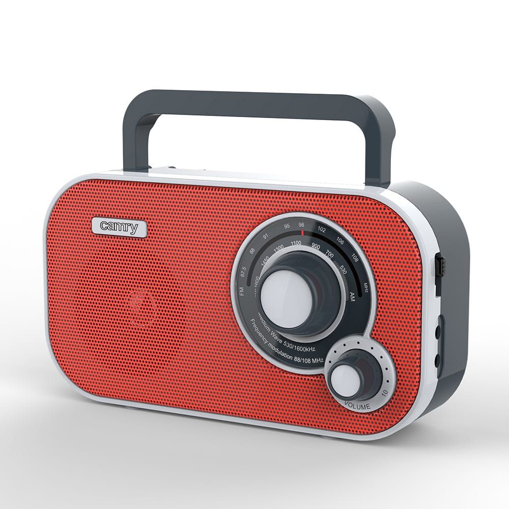 Radio am/fm cr 1140 roja, 21 x 5,6 x 12 cm