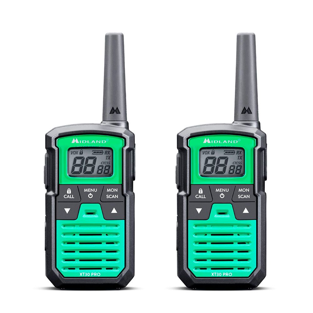 Walkietalkies xt-30 pro c1463, 16 canales pmr446, verdes