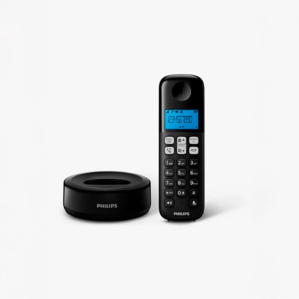 Teléfono fijo inalámbrico d161 negro
