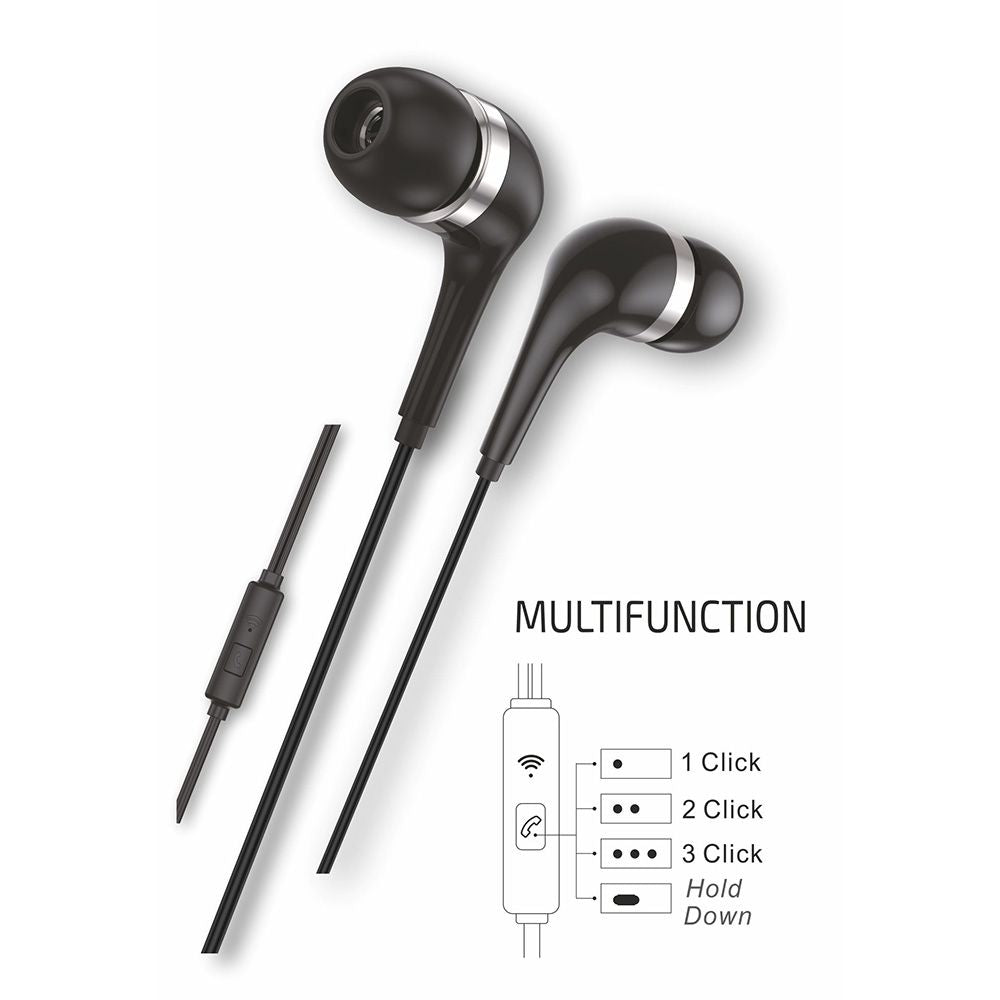 Auriculares hop con conector usb-c negros