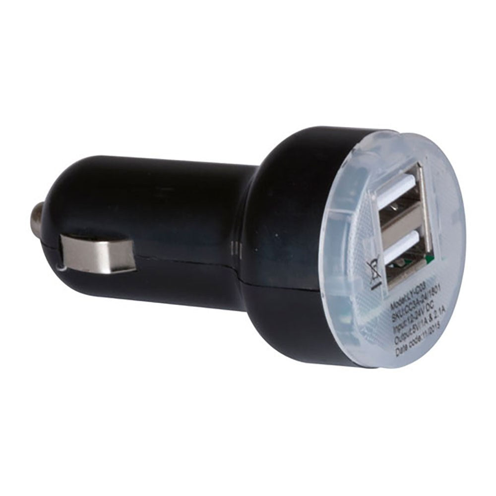 Cargador de coche usb doble 2.1 a