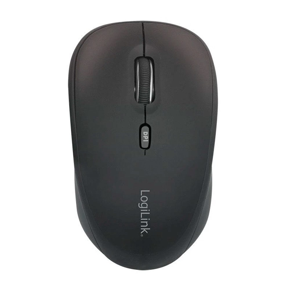 Ratón ergonómico, inalámbrico, 2,4 ghz, 1600 dpi, negro