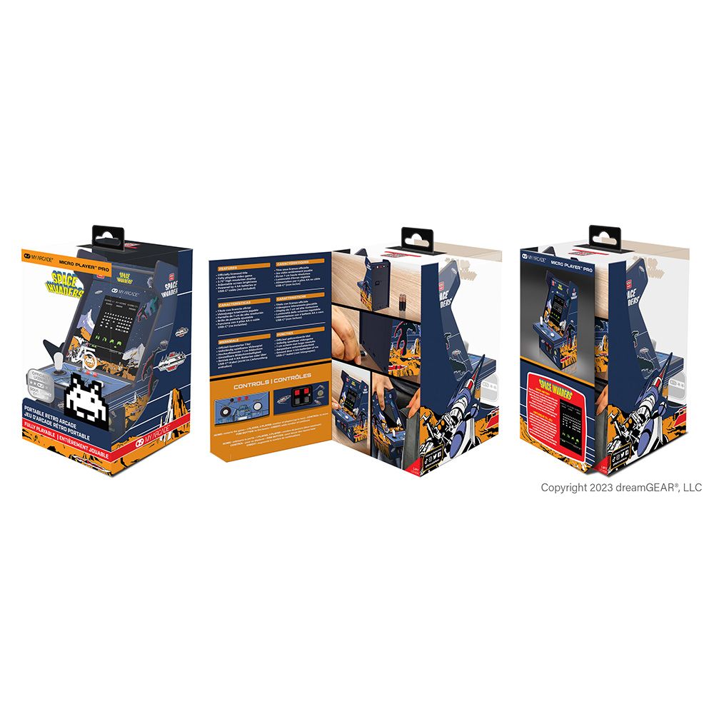 Micro player space invaders 6,75 inch