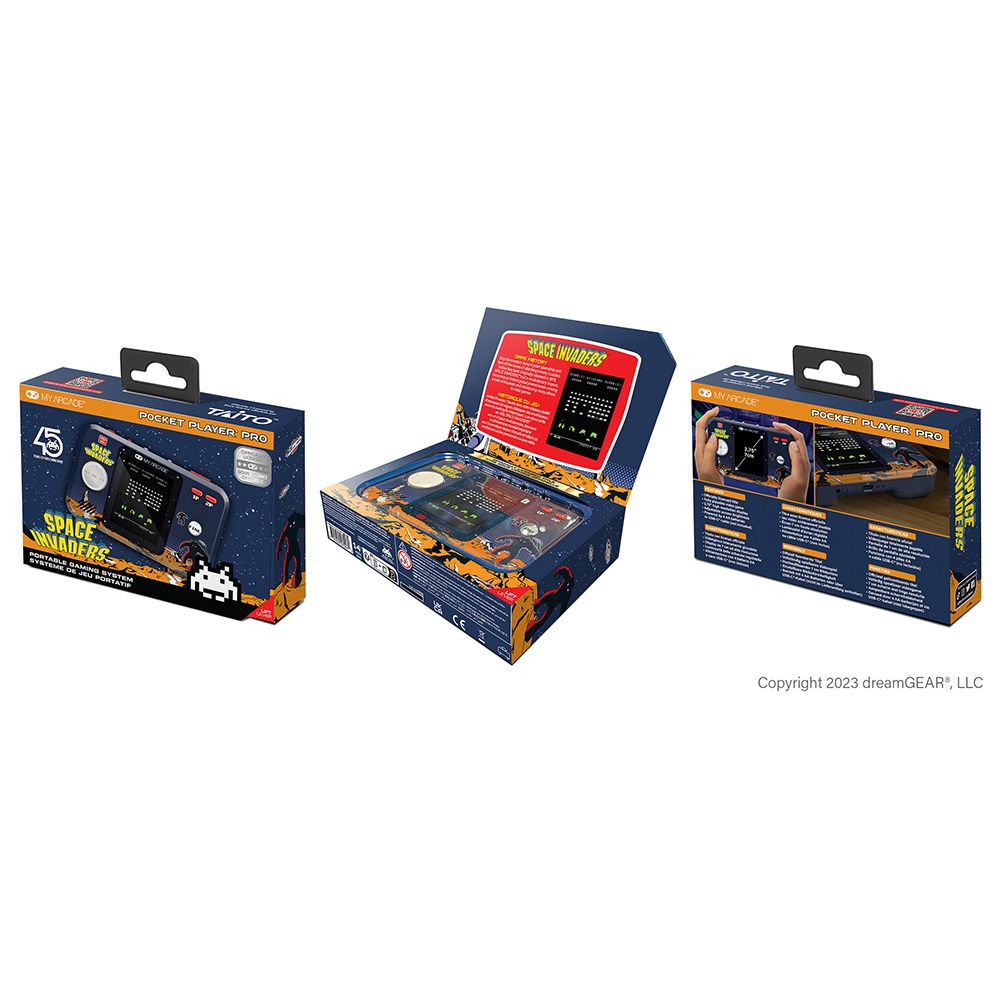 Pocket player space invaders portable