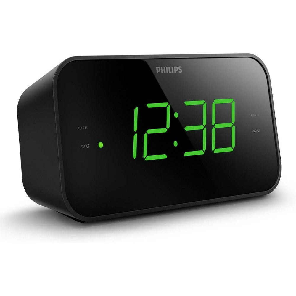 Radio reloj despertador tar3306/12 negro, serie 3000
